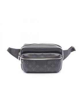 Louis Vuitton Waist Bag Outdoor Noir Canvas Leather